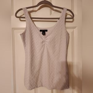 White House Black Market Sleeveless Top in a very pale lilac color
